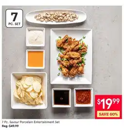 Kitchen Stuff Plus 7 Pc. Savour Porcelain Entertainment Set offer