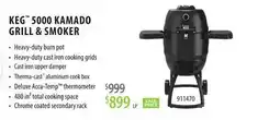 TA Appliances & Barbecues KEG 5000 KAMADO GRILL & SMOKER offer