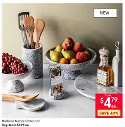 Kitchen Stuff Plus Marbelle Marble Collection offer