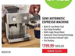 TA Appliances & Barbecues KITCHENAID SEMI AUTOMATIC ESPRESSO MACHINE offer