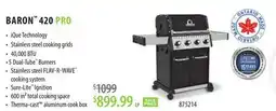 TA Appliances & Barbecues BARON 420 PRO offer