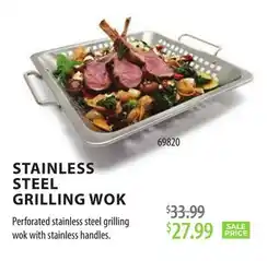 TA Appliances & Barbecues STAINLESS STEEL GRILLING WOK offer