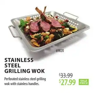 TA Appliances & Barbecues STAINLESS STEEL GRILLING WOK offer