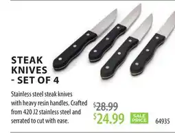 TA Appliances & Barbecues STEAK KNIVES-SET OF 4 offer