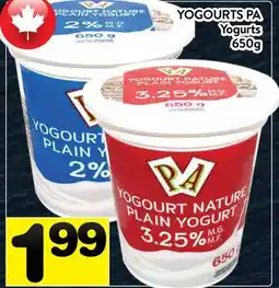 Supermarché PA YOGOURTS PA | Yogurts offer