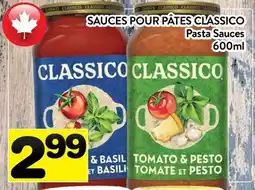 Supermarché PA SAUCES POUR PÂTES CLASSICO | Pasta Sauces offer