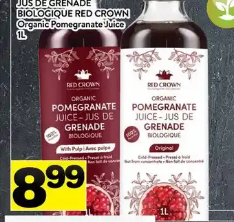 Supermarché PA JUS DE GRENADE BIOLOGIQUE RED CROWN | Organic Pomegranate Juice offer