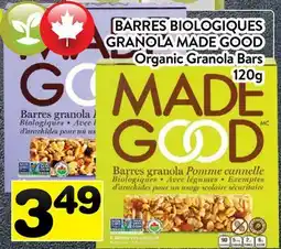 Supermarché PA BARRES BIOLOGIQUES GRANOLA MADE GOOD | Organic Granola Bars offer