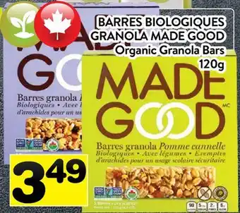 Supermarché PA BARRES BIOLOGIQUES GRANOLA MADE GOOD | Organic Granola Bars offer