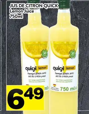 Supermarché PA JUS DE CITRON QUICK | Lemon Juice offer
