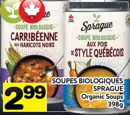 Supermarché PA SOUPES BIOLOGIQUES SPRAGUE | Organic Soups offer