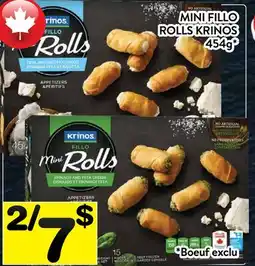 Supermarché PA MINI FILLO ROLLS KRINOS offer