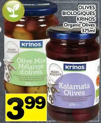 Supermarché PA OLIVES BIOLOGIQUES KRINOS | Organic Olives offer