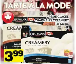 Supermarché PA CRÈME GLACÉE CHAPMAN'S CREAMERY | Ice Cream offer