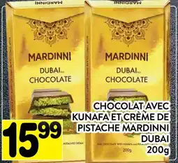 Supermarché PA CHOCOLAT AVEC KUNAFA ET CRÈME DE PISTACHE MARDINNI DUBAI offer