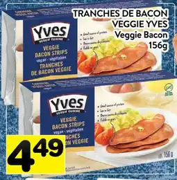 Supermarché PA TRANCHES DE BACON VEGGIE YVES | Veggie Bacon offer