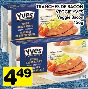 Supermarché PA TRANCHES DE BACON VEGGIE YVES | Veggie Bacon offer