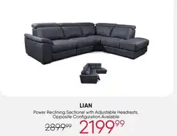 Meubles RD LIAN Power Reclining Sectional with Adjustable Headrests offer