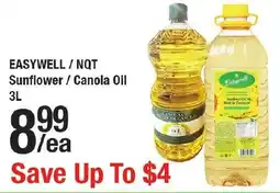 Arz Fine Foods Easywell nqt sunflower canola oil offer