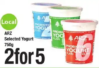 Arz Fine Foods Arz selected yogurt offer