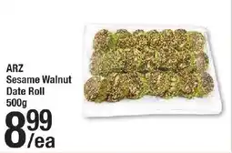 Arz Fine Foods ARZ Sesame Walnut Date Roll offer