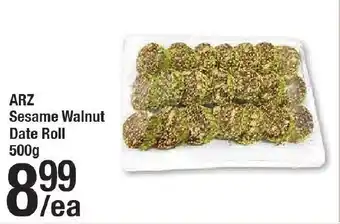 Arz Fine Foods ARZ Sesame Walnut Date Roll offer