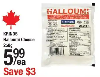 Arz Fine Foods Krinos halloumi cheese offer