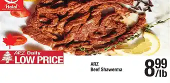 Arz Fine Foods ARZ Beef Shawerma offer