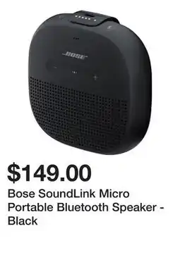 Newegg Bose SoundLink Micro Portable Bluetooth Speaker - Black offer