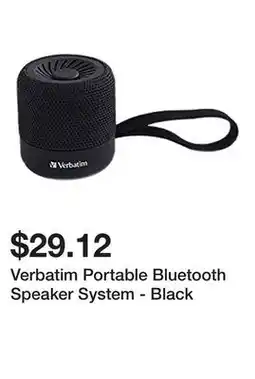 Newegg Verbatim Portable Bluetooth Speaker System - Black offer