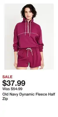 Old Navy Old Navy Dynamic Fleece Half Zip offer