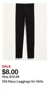 Old Navy Old Navy Leggings for Girls offer