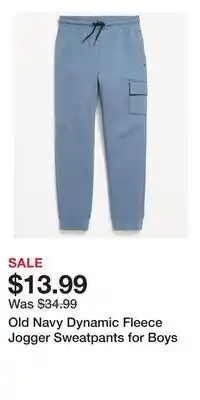Old Navy Old Navy Dynamic Fleece Jogger Sweatpants for Boys offer