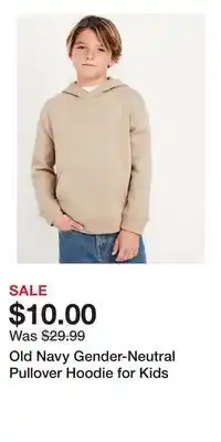 Old Navy Old Navy Gender-Neutral Pullover Hoodie for Kids offer