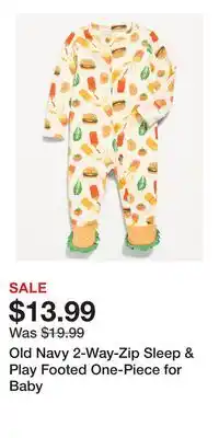 Old Navy Old Navy 2-Way-Zip Sleep & Play Footed One-Piece for Baby offer