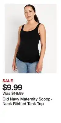 Old Navy Old Navy Maternity Scoop-Neck Ribbed Tank Top offer