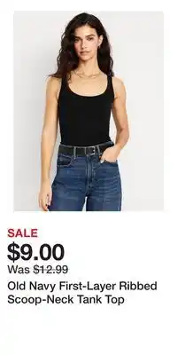 Old Navy Old Navy First-Layer Ribbed Scoop-Neck Tank Top offer
