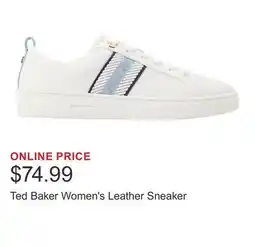Costco Ted Baker Women's Leather Sneaker offer