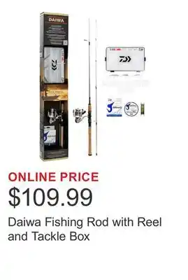 Costco Daiwa Fishing Rod with Reel and Tackle Box offer