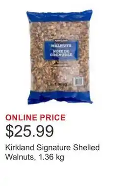 Costco Kirkland Signature Shelled Walnuts, 1.36 kg offer