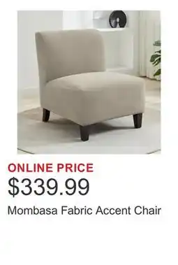 Costco Mombasa Fabric Accent Chair offer