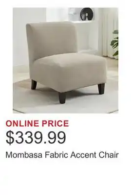 Costco Mombasa Fabric Accent Chair offer