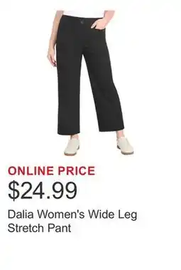 Costco Dalia Women's Wide Leg Stretch Pant offer