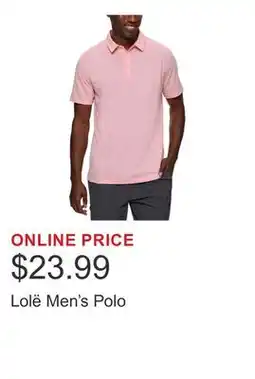 Costco Lolë Men's Polo offer