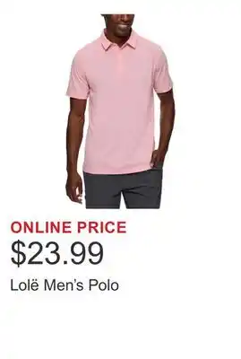 Costco Lolë Men's Polo offer