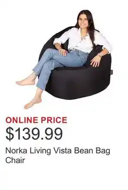 Costco Norka Living Vista Bean Bag Chair offer