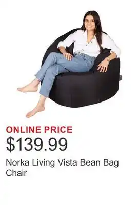 Costco Norka Living Vista Bean Bag Chair offer