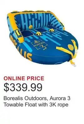 Costco Borealis Outdoors, Aurora 3 Towable Float with 3K rope offer