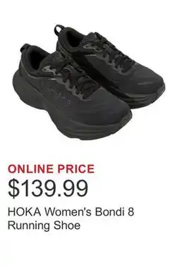 Costco HOKA Women's Bondi 8 Running Shoe offer