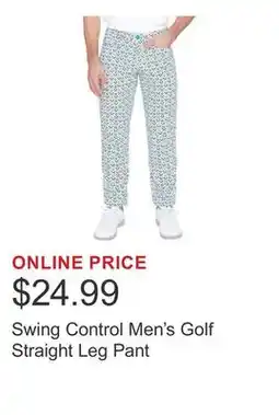 Costco Swing Control Men's Golf Straight Leg Pant offer